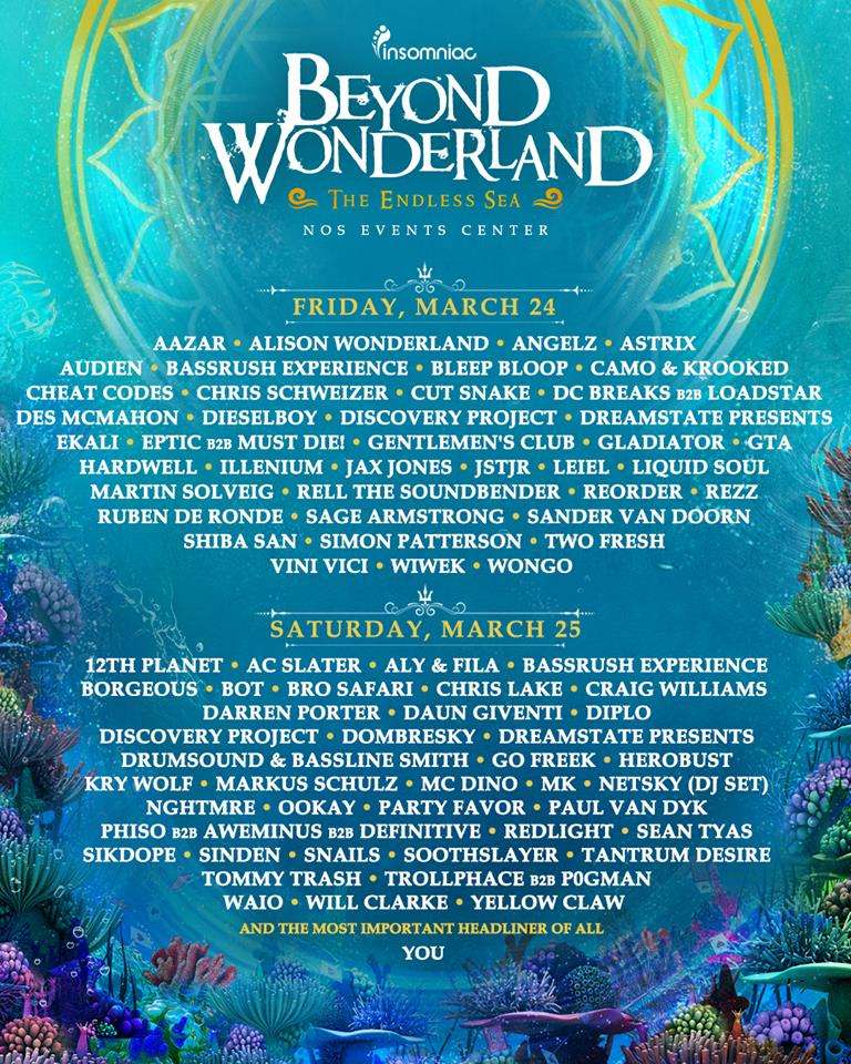 Beyond Wonderland Drops Lineup By Day, SingleDay Tickets Now On Sale