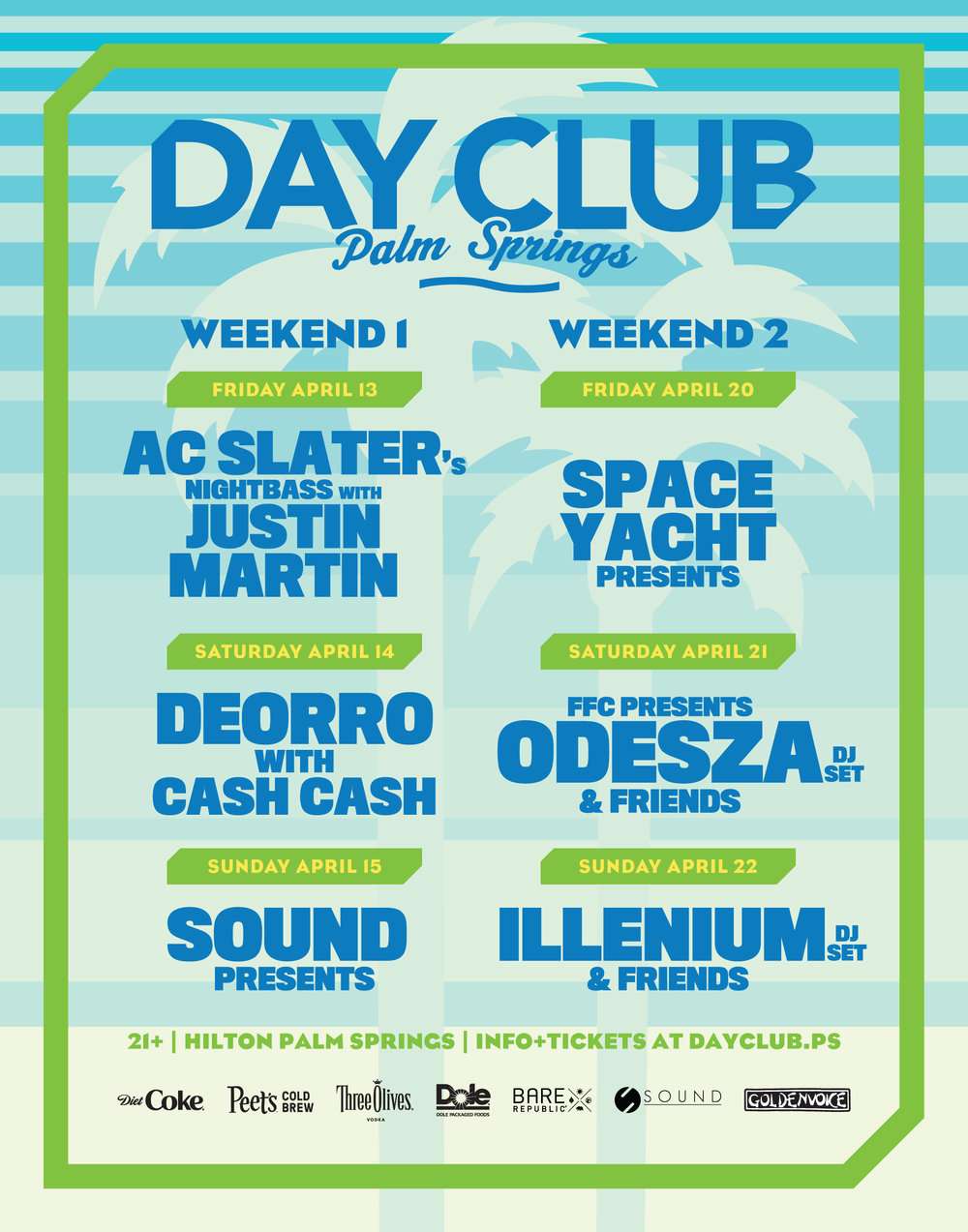 ODESZA, Illenium, Deorro &#038; More to Headline Day Club Parties During Coachella