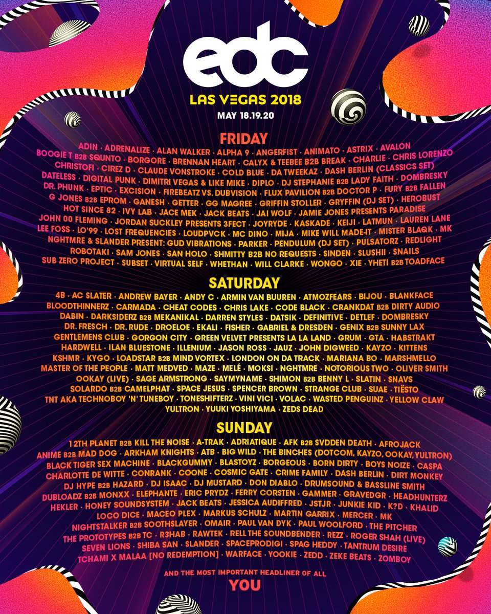 EDC 2018 Will Feature Over 25 Exclusive B2B Sets