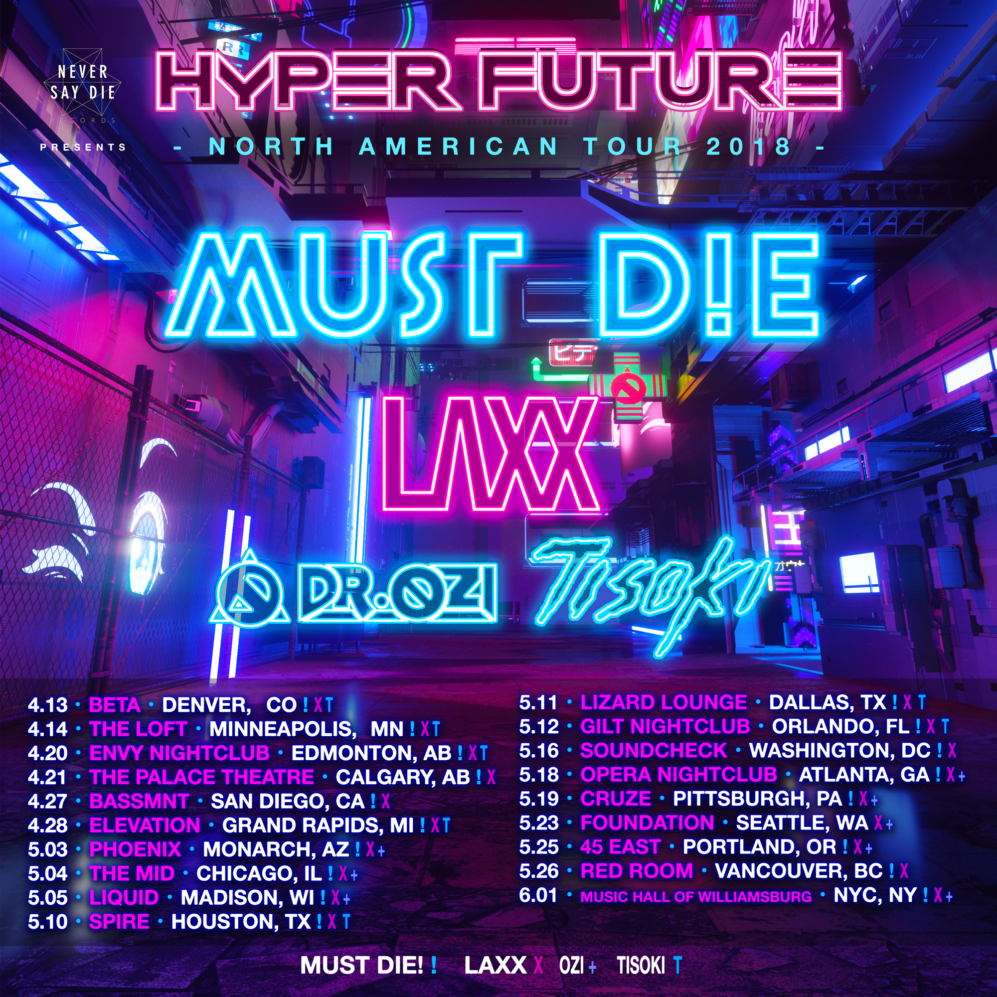 MUST DIE! debuts single &quot;Frustration&quot; ahead  North American Hyper Future tour