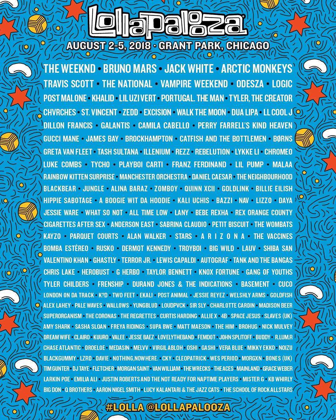 BREAKING: Lollapalooza Unleashes Stacked 2018 Lineup