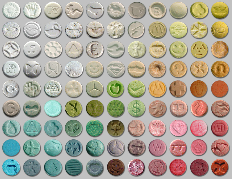 Ecstasy Pill Chart