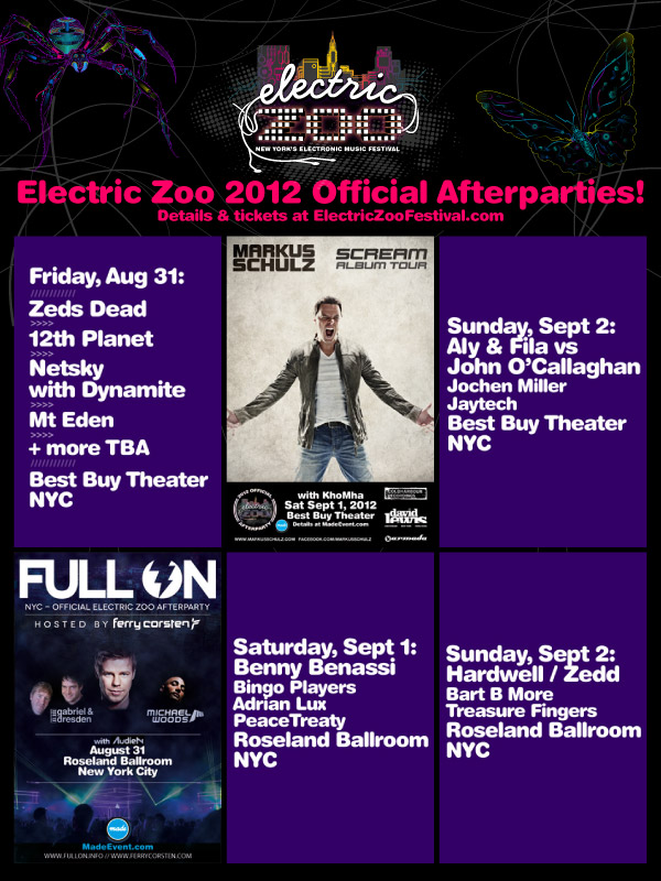 Electric Zoo announces its After Parties
