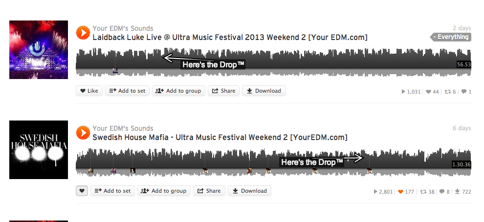 Soundcloud Introduces New "Here's The Drop" Feature
