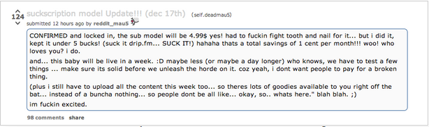 Deadmau5 On Reddit About 'Suckscription' - Your EDM