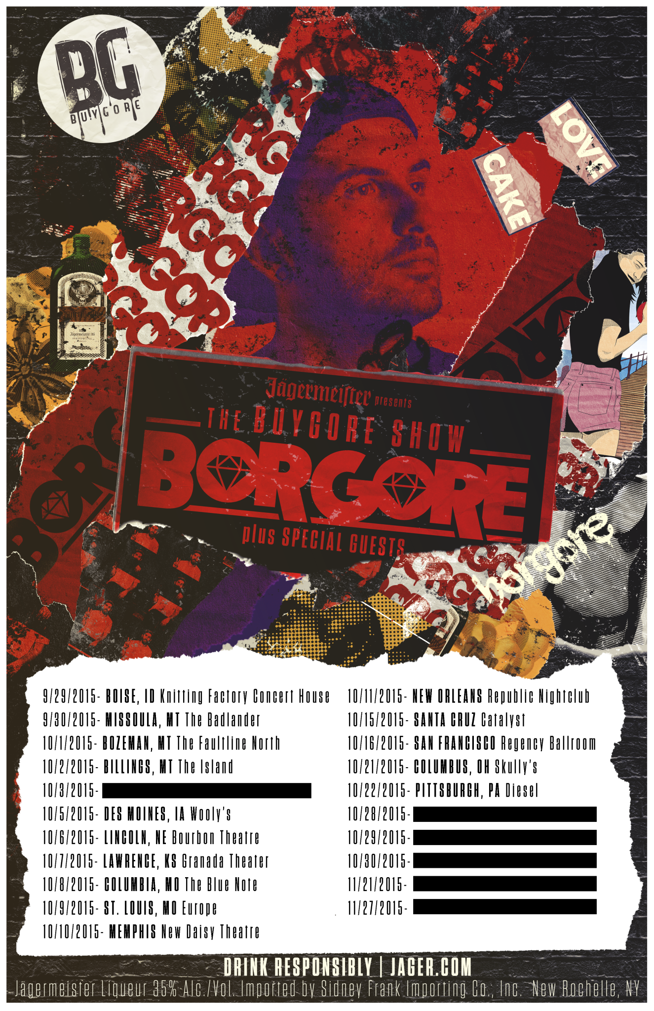 buygore show tour