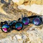 Goggles Balck Studded and Spiked Rock Internet Sized