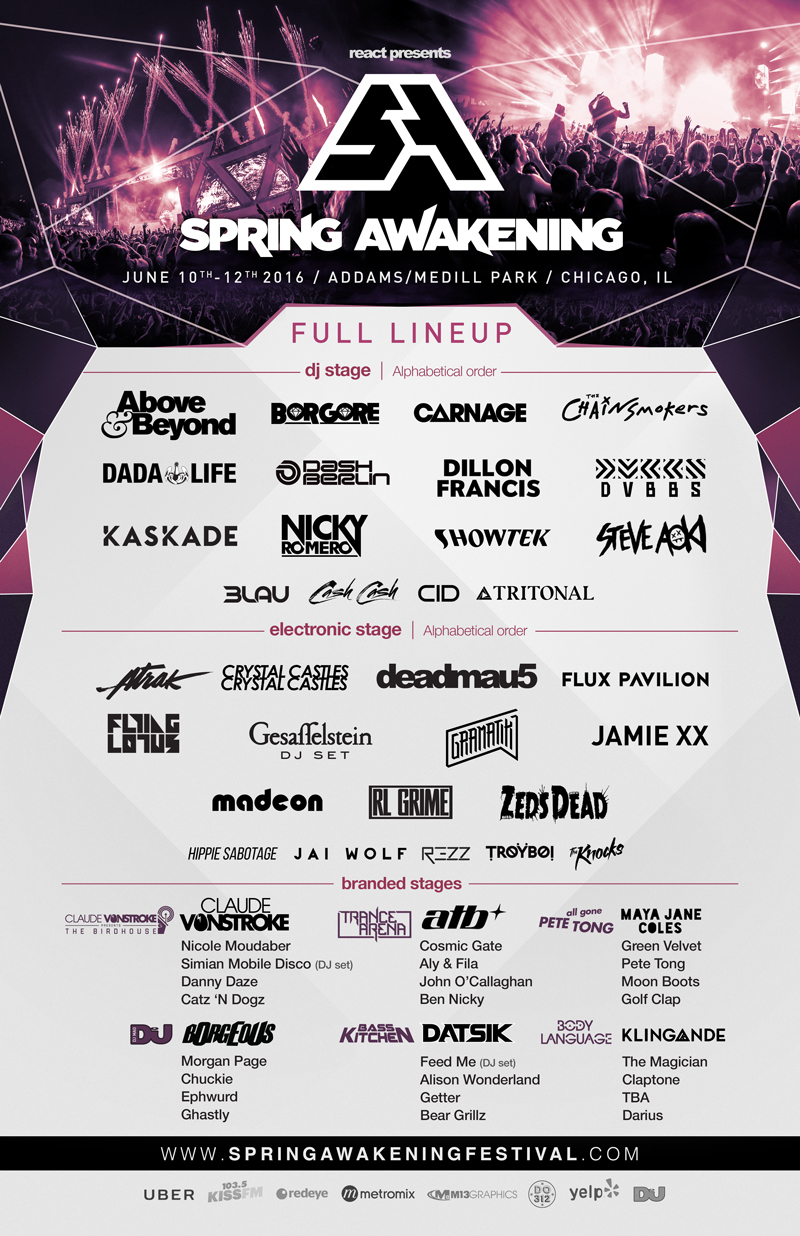 Win Tickets to Spring Awakening Music Festival in Chicago! Your EDM