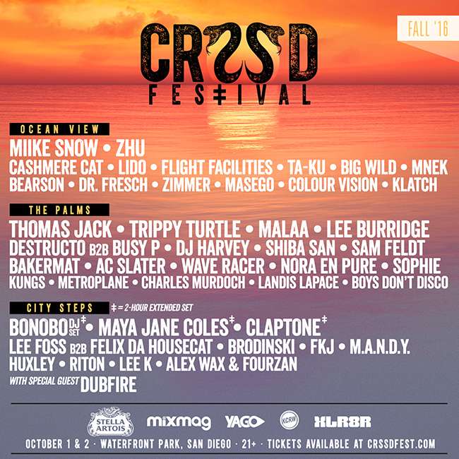 CRSSD Festival Reveals Phase 1 2016 Lineup | Your EDM