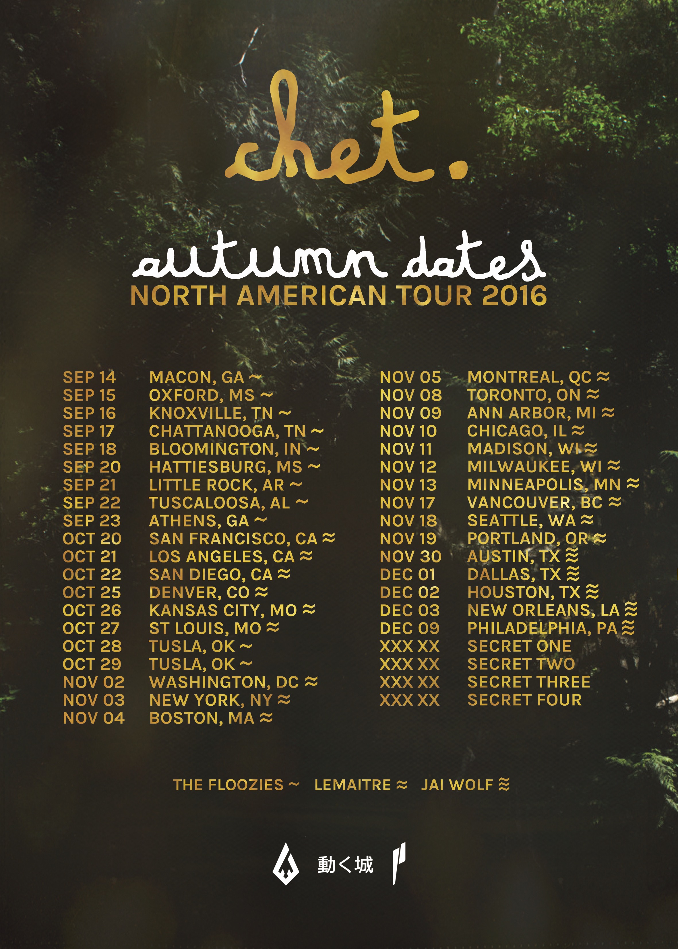 Chet Porter Fall Tour 16