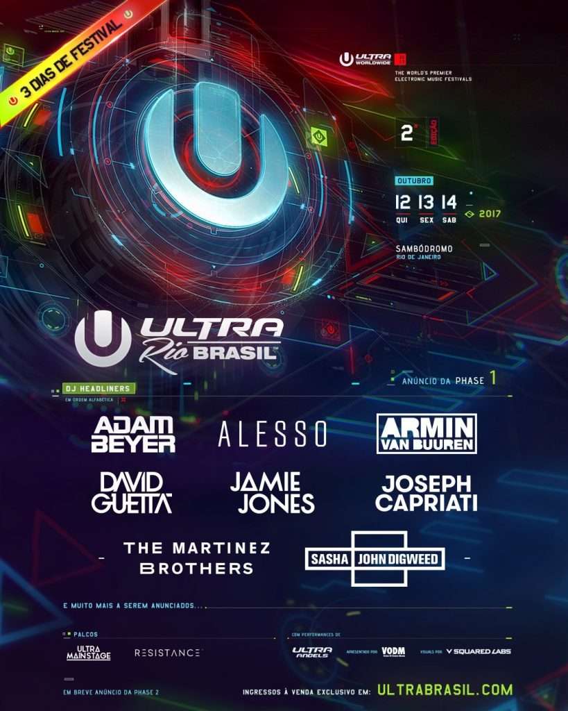 Ultra Brasil is Back with Alesso, Armin van Buuren, David Guetta, and ...