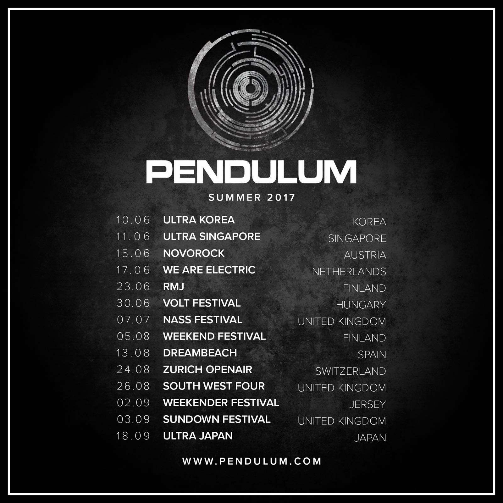 pendulum tour 24