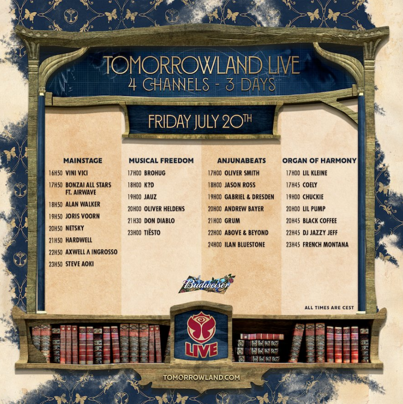 Tomorrowland 2018 live stream - Friday