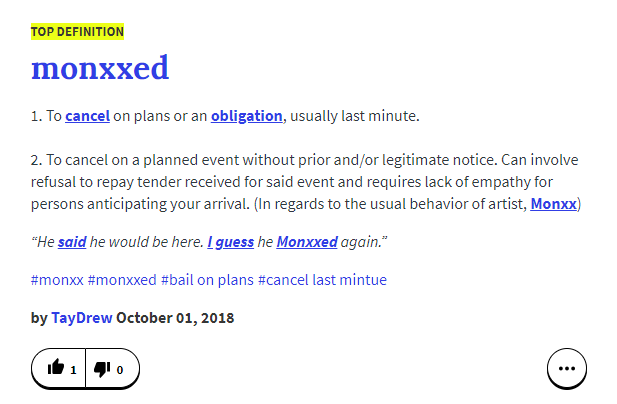 &quot;Monxxed&quot; Added To Urban Dictionary &amp; The Definition Is Absolutely Hilarious
