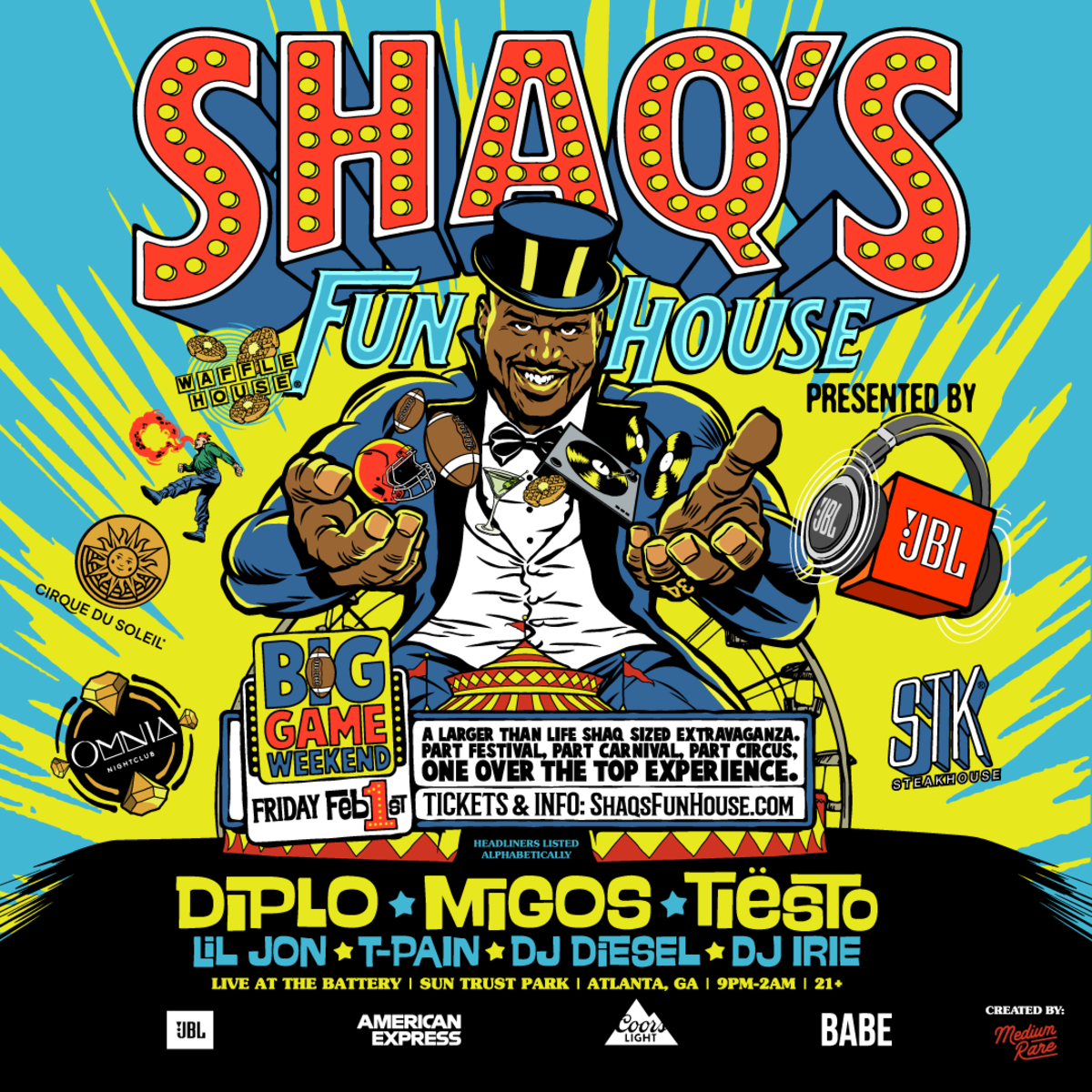 Shaq aka DJ Diesel Is Throwing An EPIC Party with Diplo, Tiësto &amp; more