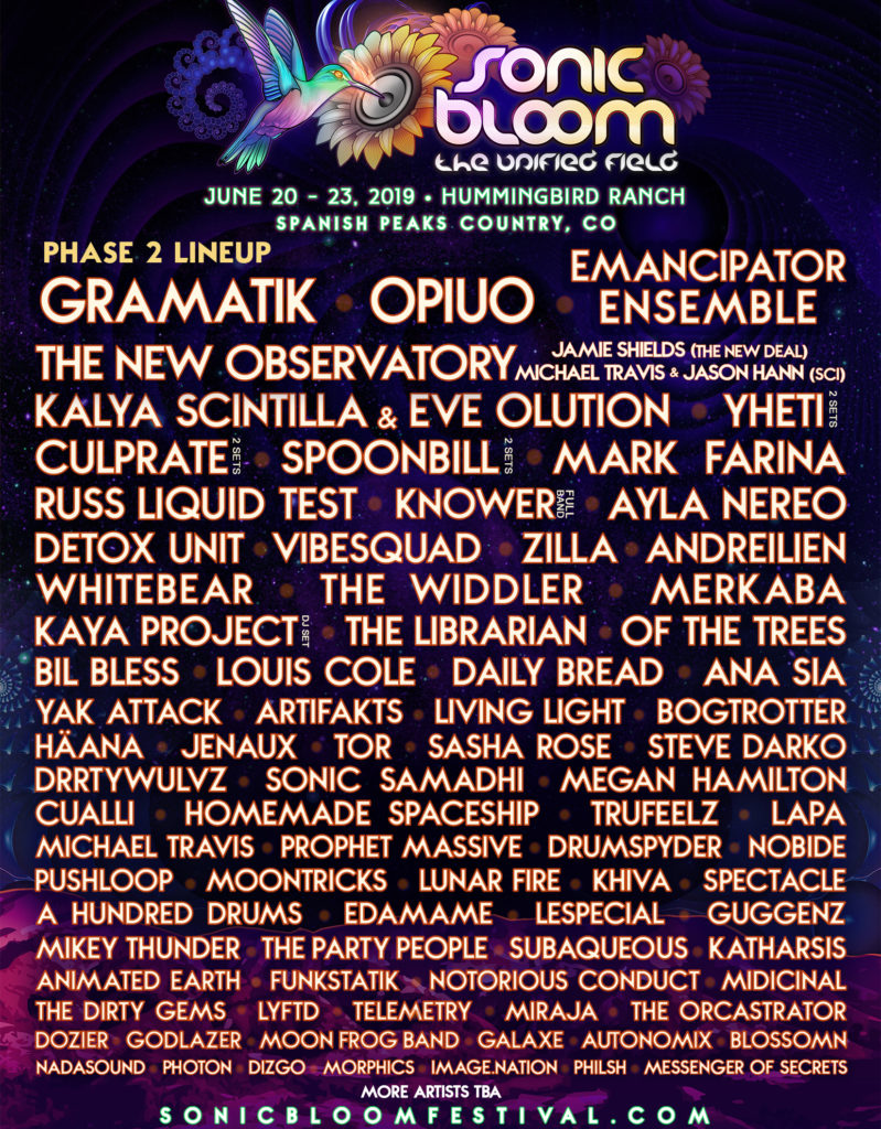 14th Annual SONIC BLOOM Announces Phase 2 of Lineup to Red