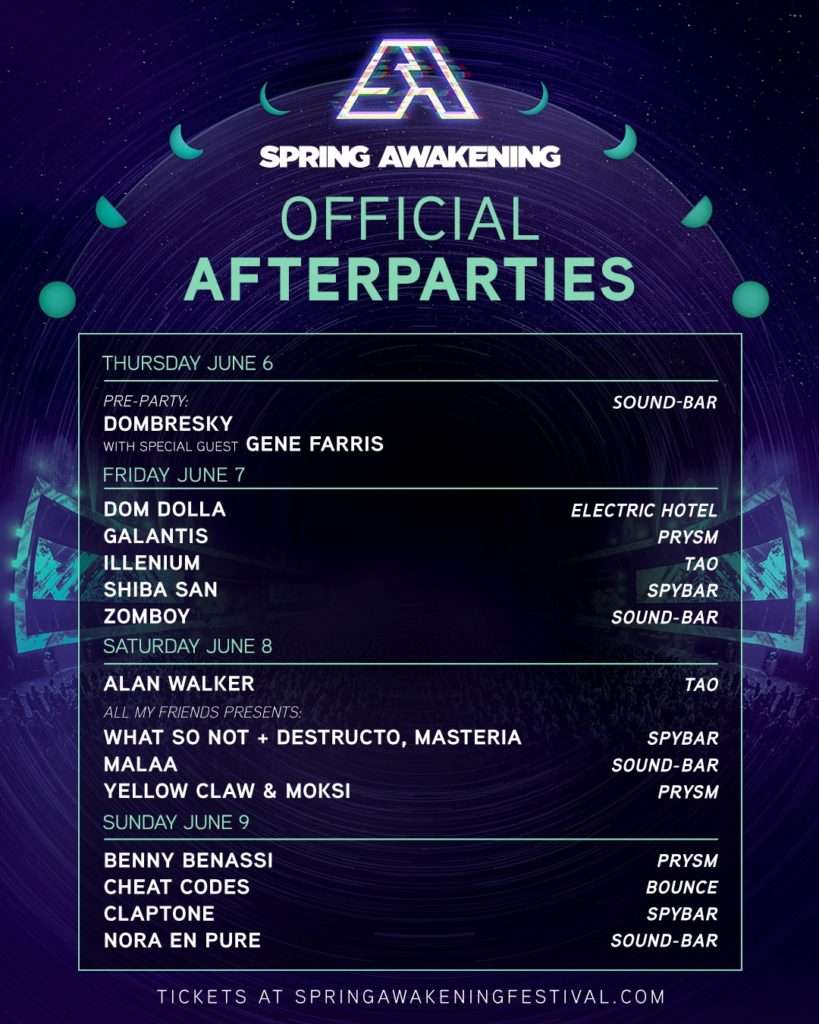 Spring Awakening Music Festival Announces Nightly After Parties