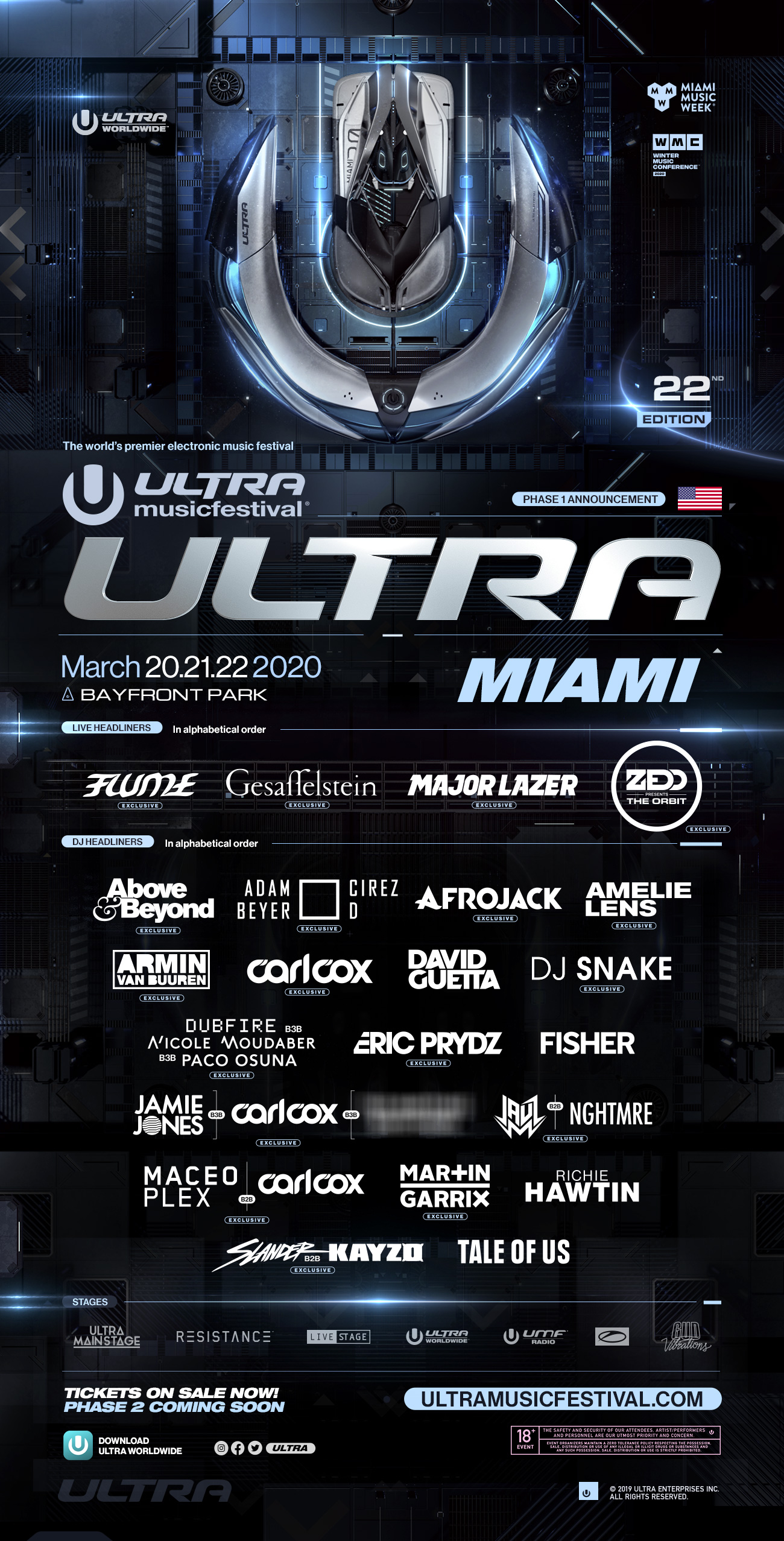 ultra lineup