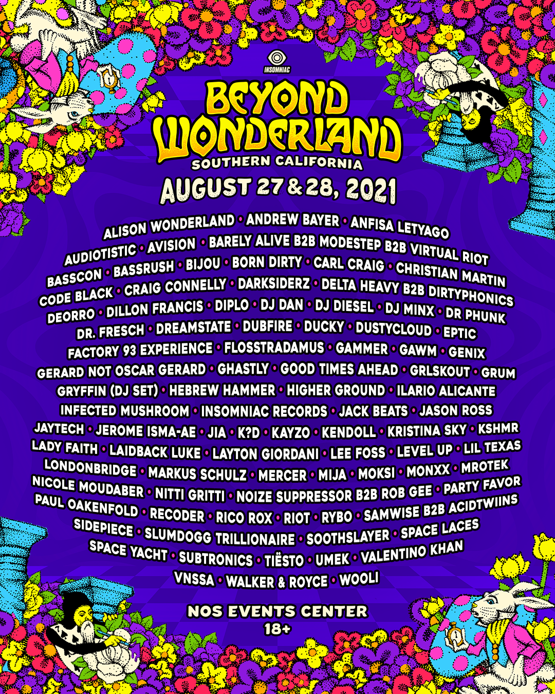 Beyond Wonderland 2025 Gorge Lineup