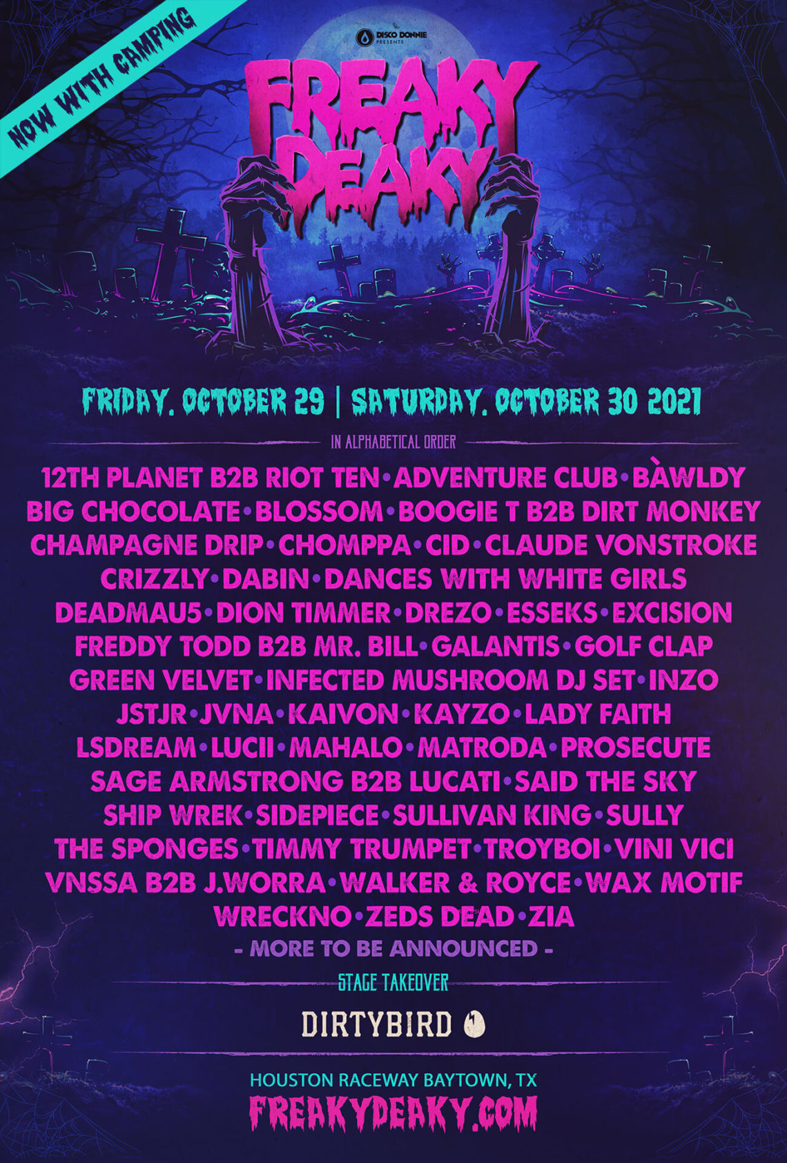 Disco Donnie's Freaky Deaky 2021 Lineup Includes deadmau5, Excision