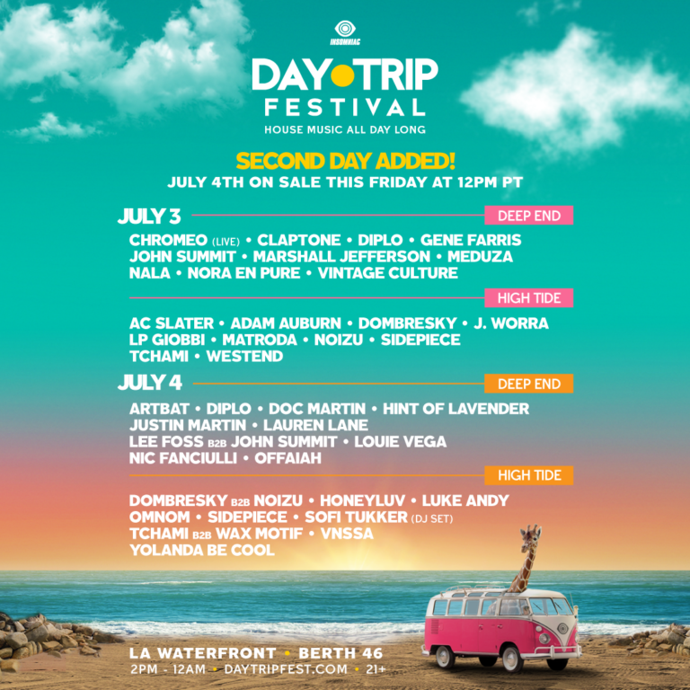 Insomniac Announces Lineup & Adds Second Day to New Summer Waterfront