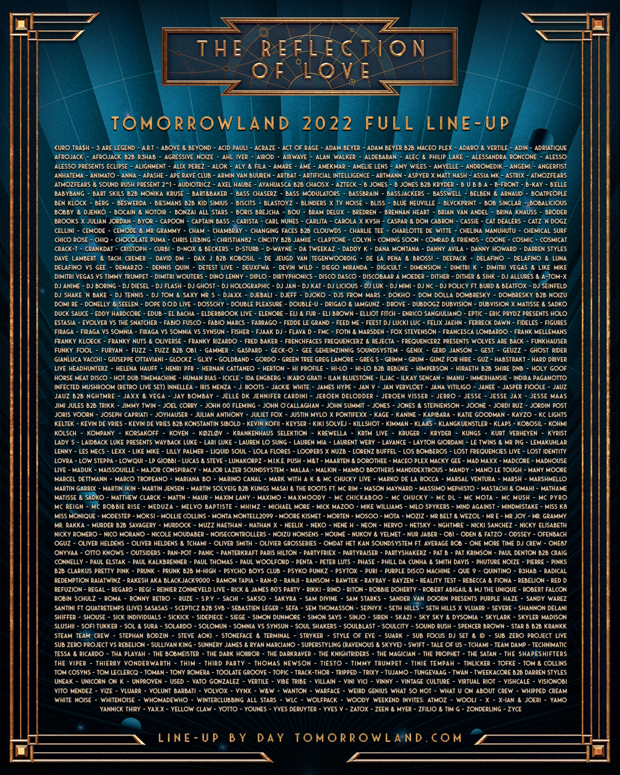 Tomorrowland unveils the full starstudded lineup for its legendary