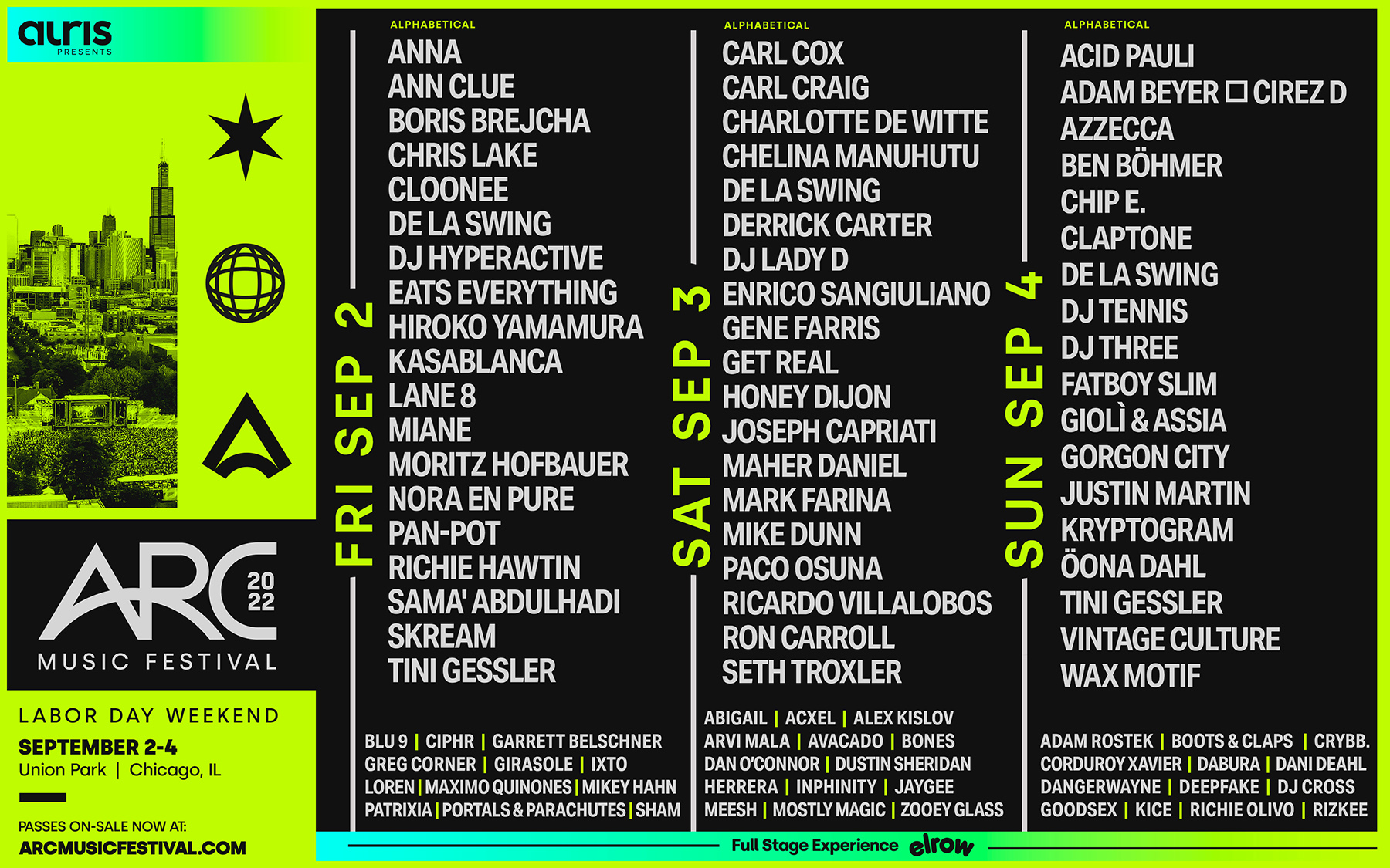ARC After Dark Official After Parties for ARC Music Festival Announced