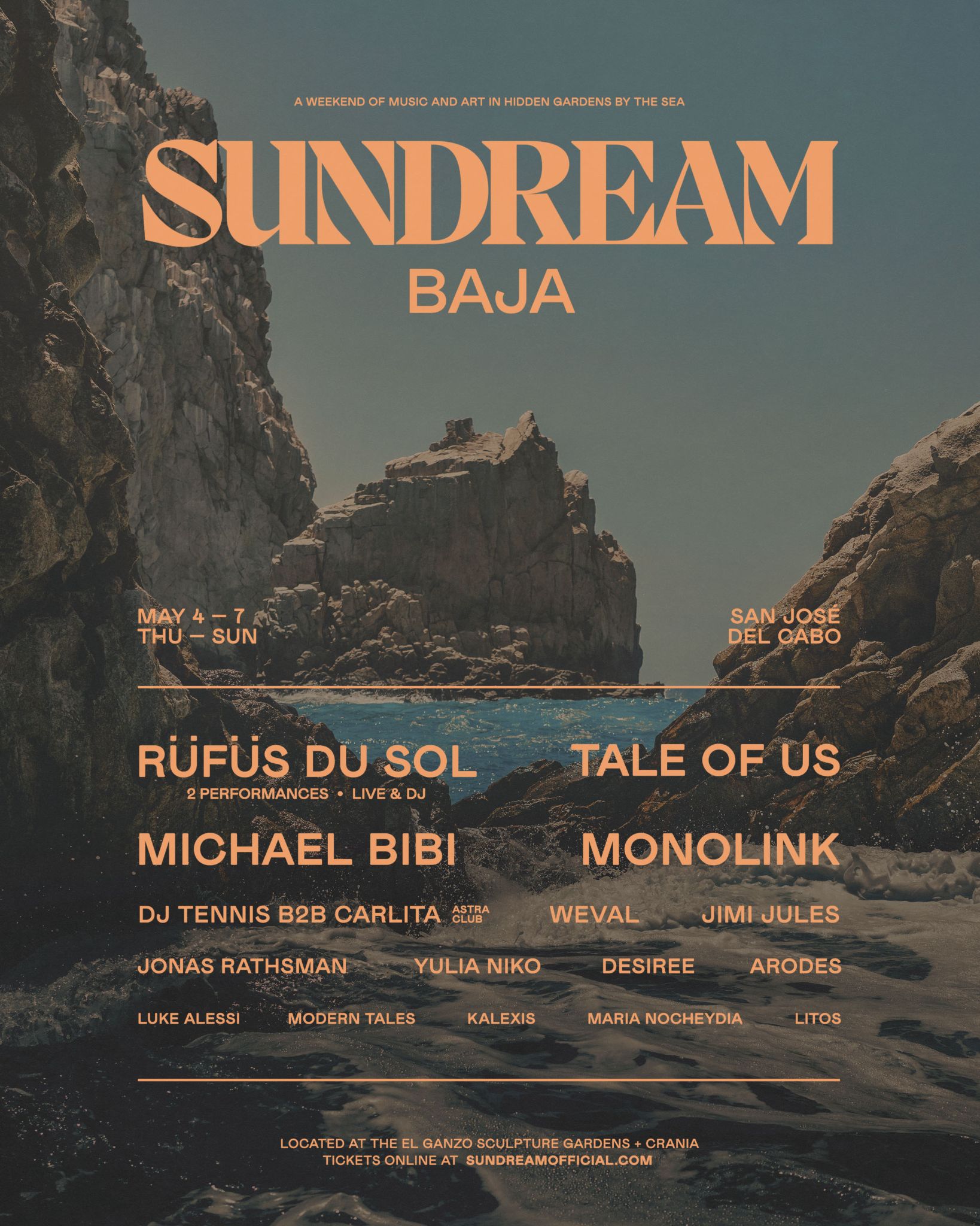 RÜFÜS DU SOL and Crania Announce Sundream Baja in San José del Cabo