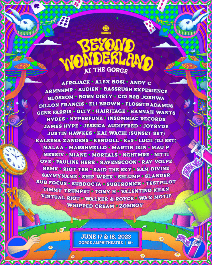 Beyond Wonderland 2025 Gorge Lineup
