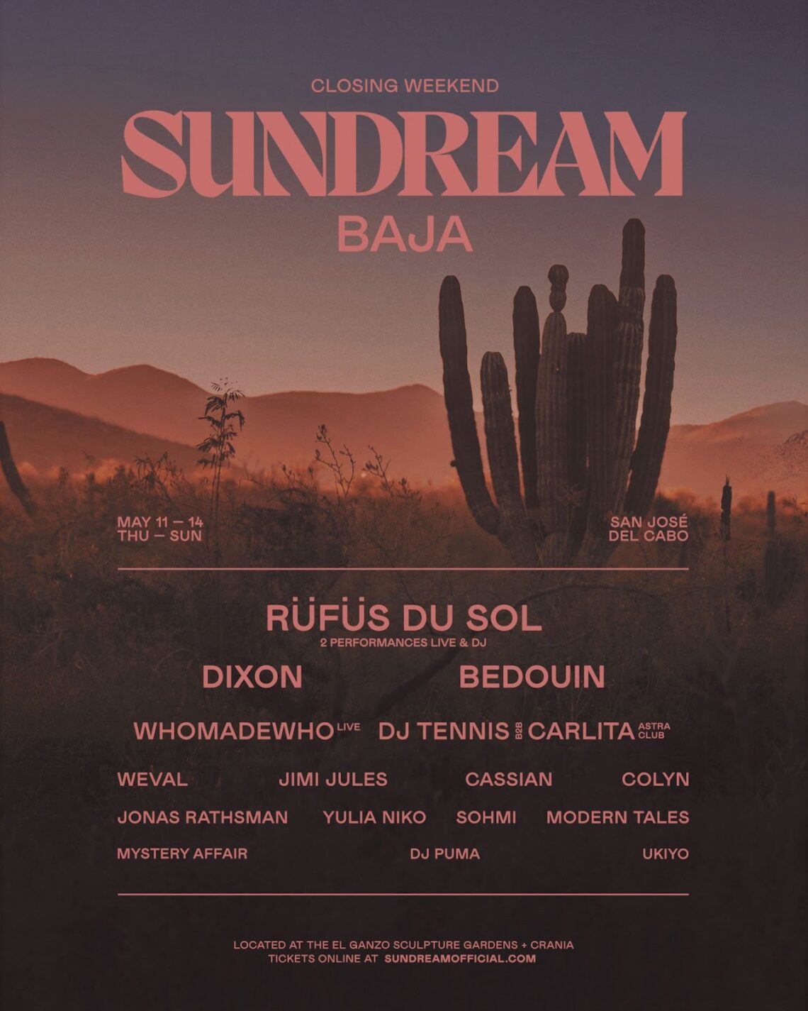RÜFÜS DU SOL Announce Closing Weekend of Sundream Baja Your EDM