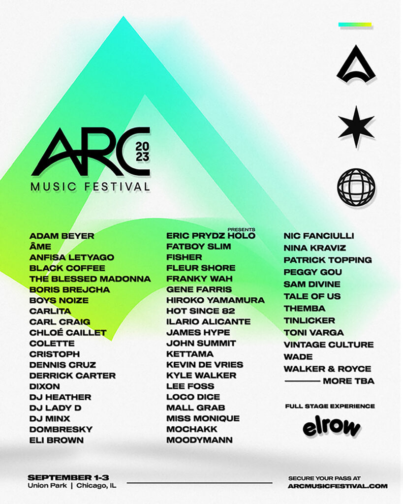 arc 2023 lineup flyer