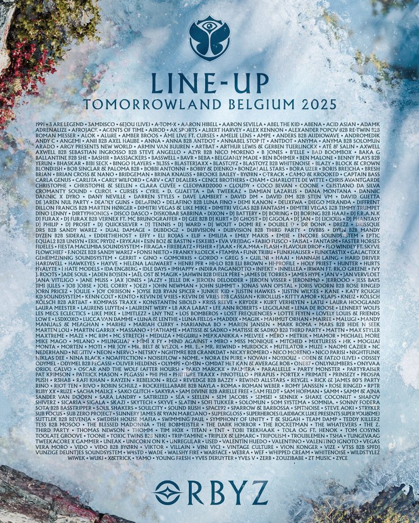 Tomorrowland drops full lineup for 2025 edition Your EDM